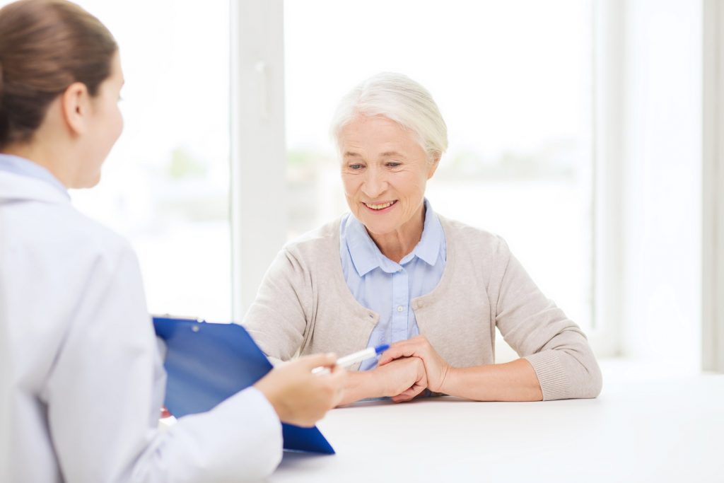 Image of patient and specialist