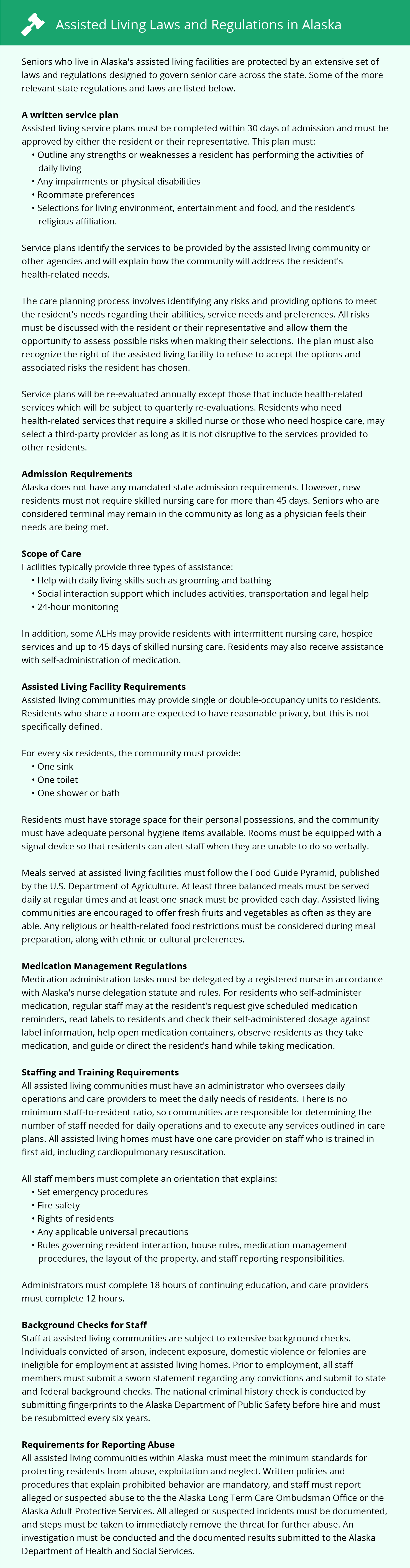 Assisted Living Laws and Regulations in Anchorage